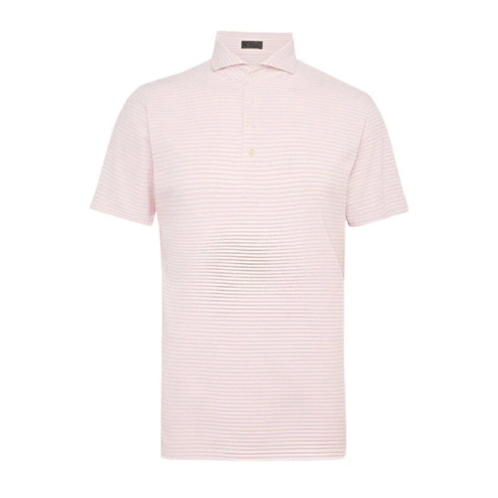 G/FORE Feeder Cutaway-Collar Striped Tech-Piqué Golf Polo