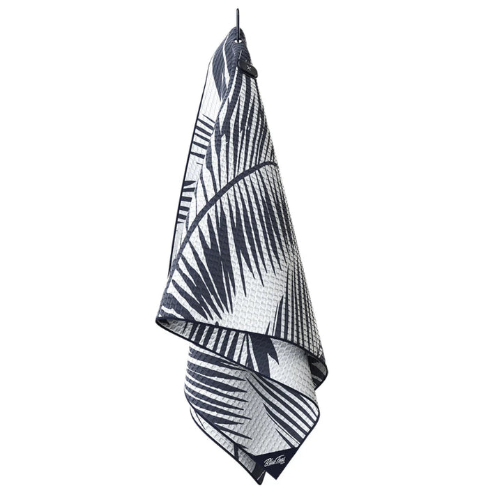 Blue Tees Magnetic Golf Towel - Palm Navy