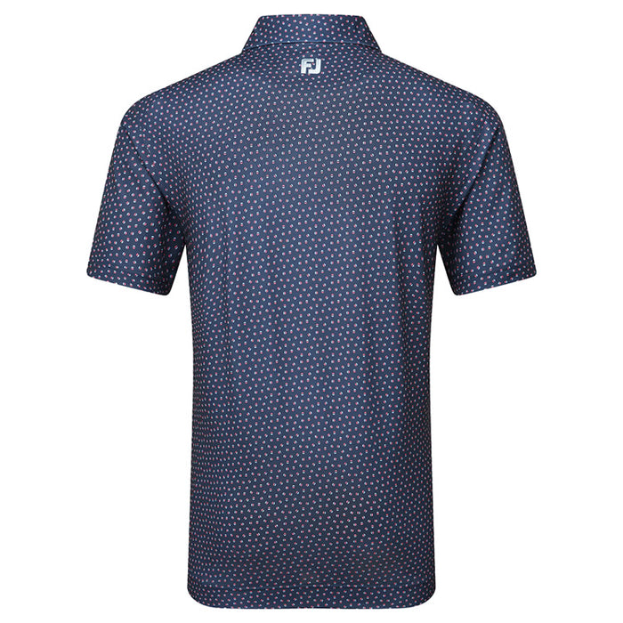 Footjoy Bounce Print Pique Golf Polo Shirt