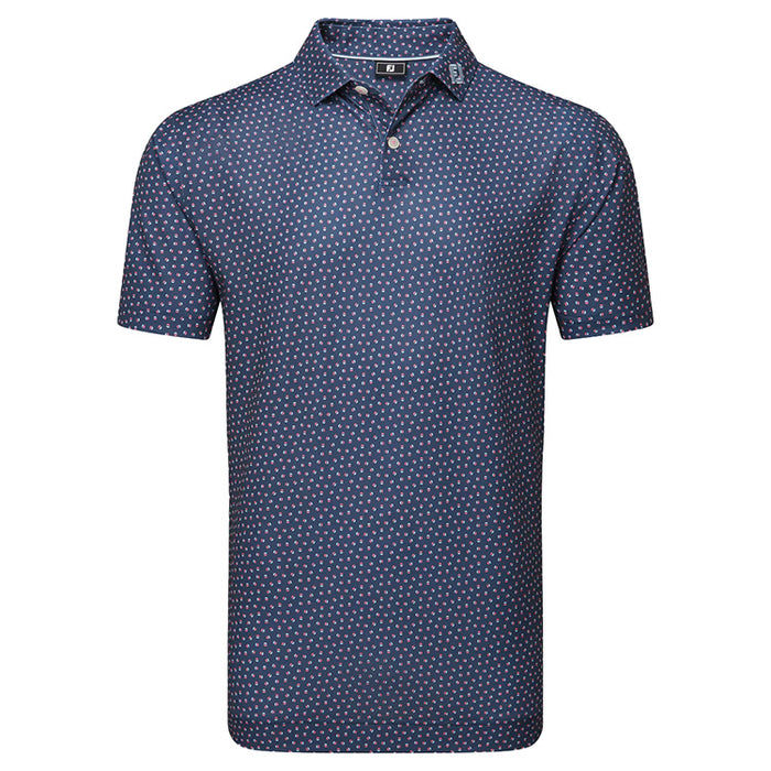 Footjoy Bounce Print Pique Golf Polo Shirt