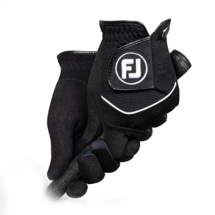 FootJoy RainGrip Mens Golf Gloves - Black - Pair