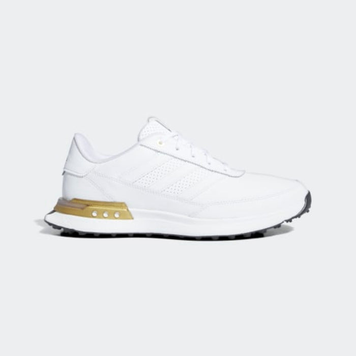 Adidas S2G 25 Leather Spikeless Womens Golf Shoes - Off White / Gold
