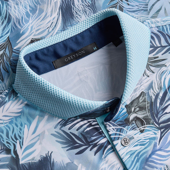 Greyson Wolf Palm Golf Polo Shirt