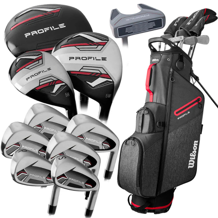 Wilson Profile 11-Piece Stand Bag Package Set - Steel