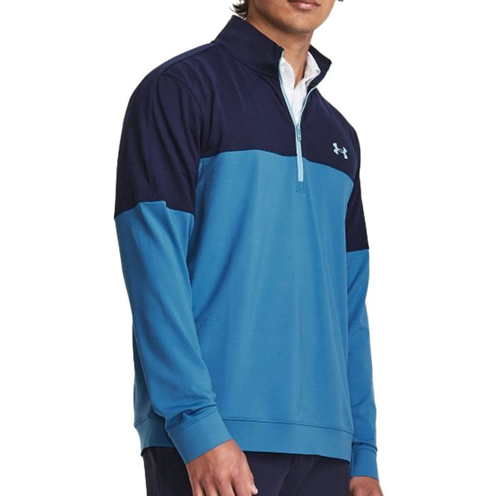 Under Armour Storm Midlayer Half-Zip Golf Pullover - Cosmic Blue