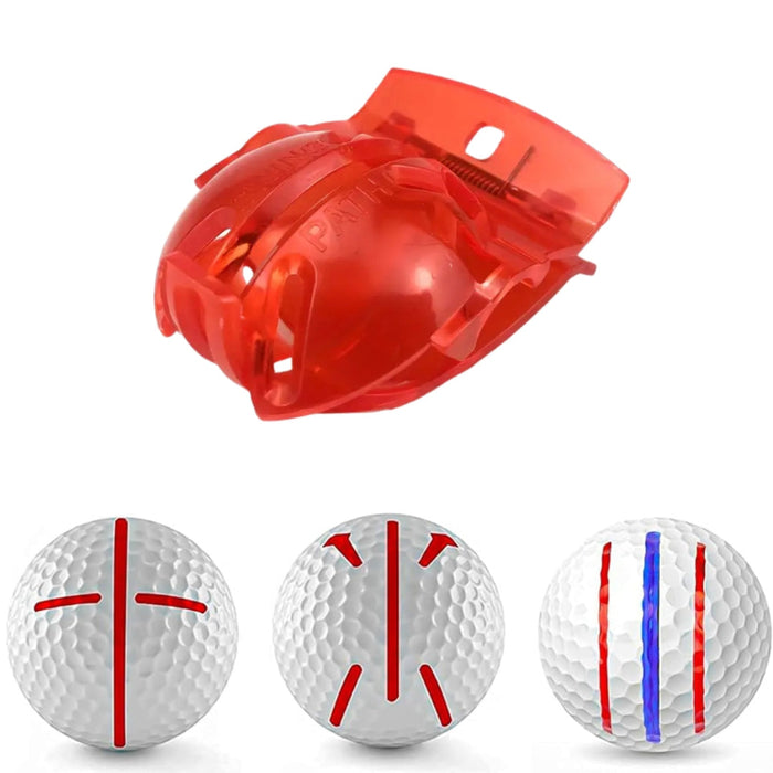 Golf Ball Alignment Marker Clip - Red