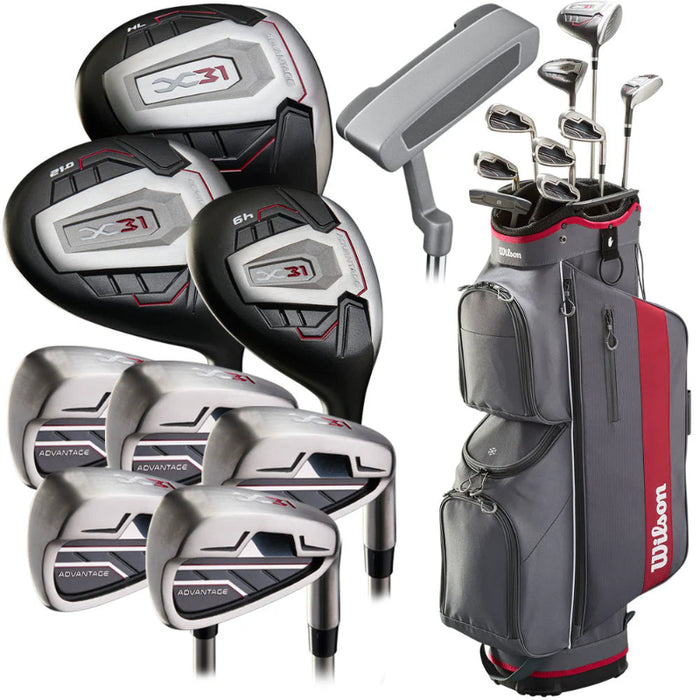 Wilson X31 Advantage 10-Piece Cart Bag Package Set - Ladies/Youth