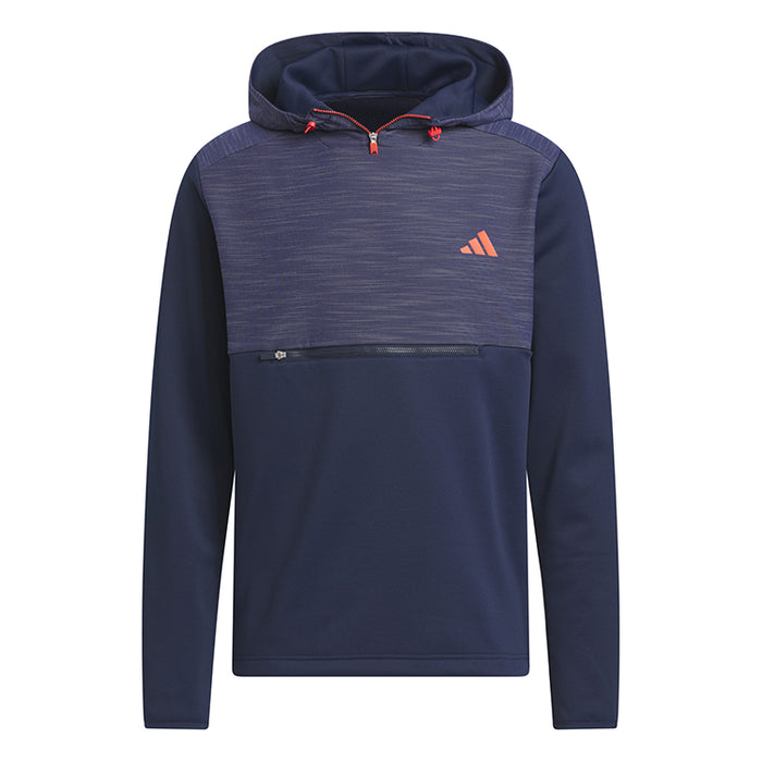 adidas Textured Parka Golf Hoodie - Navy