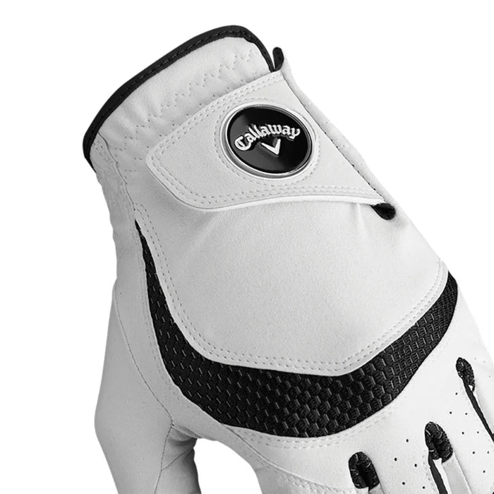 Callaway Syntech Golf Glove - White/Black