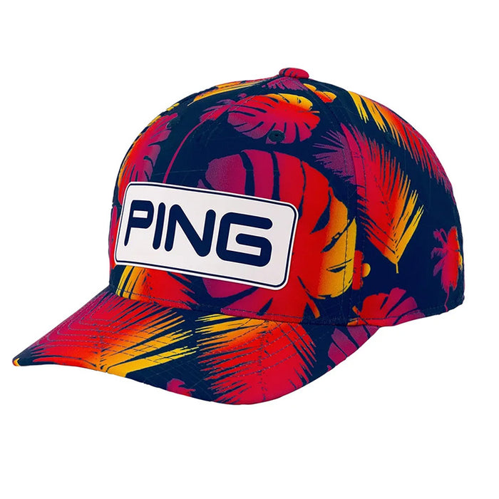 PING Electric Sunset Tour Golf Snapback - Navy