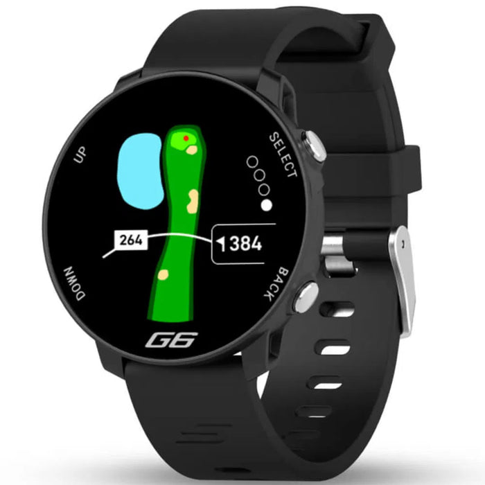 Shot Scope G6 GPS Golf Watch - Black with 2 straps