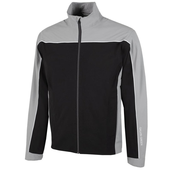 Galvin Green Ace Waterproof Golf Jacket - Black/Sharkskin/White
