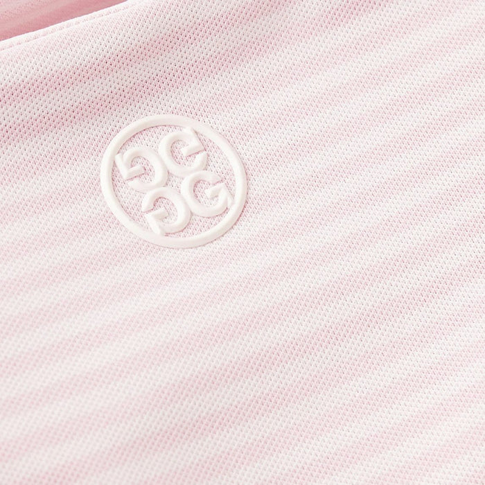 G/FORE Feeder Cutaway-Collar Striped Tech-Piqué Golf Polo