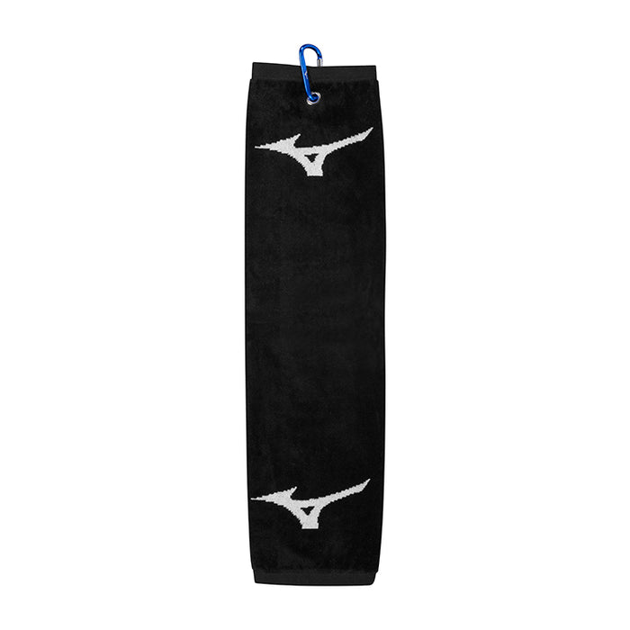Mizuno RB Tri Fold Golf Towel - Black