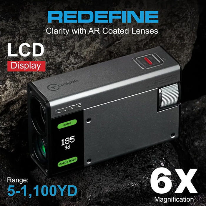 CaddyTalk Cube Rangefinder - White Pouch