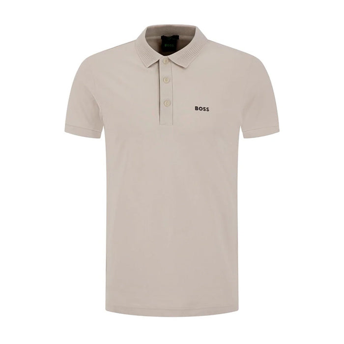 BOSS Paule Rib Beige Golf Polo Shirt