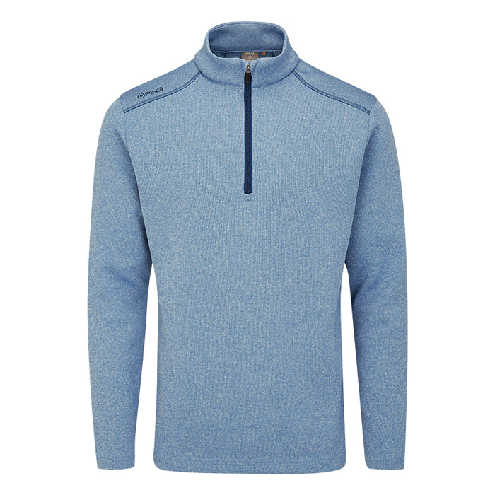 Ping Ramsey Half-Zip Fleece Golf Pullover - Stone Blue