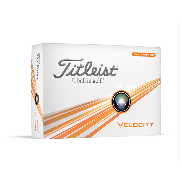 Titleist Velocity Golf Balls - Matte Orange