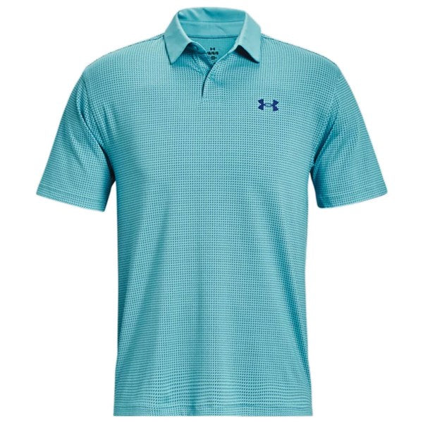 Under Armour T2G Print Golf Polo Shirt - Mirage Blue