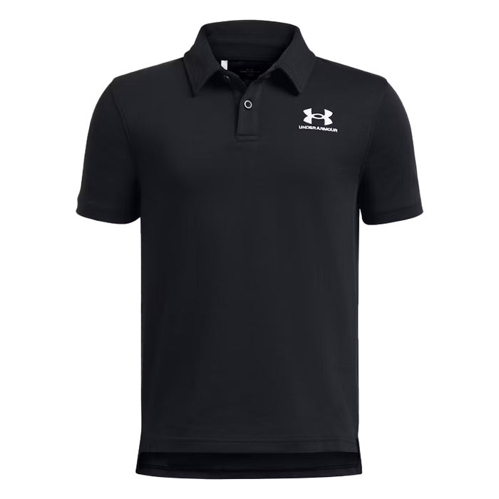 Under Armour Junior Boys Icon Polo - Black/White