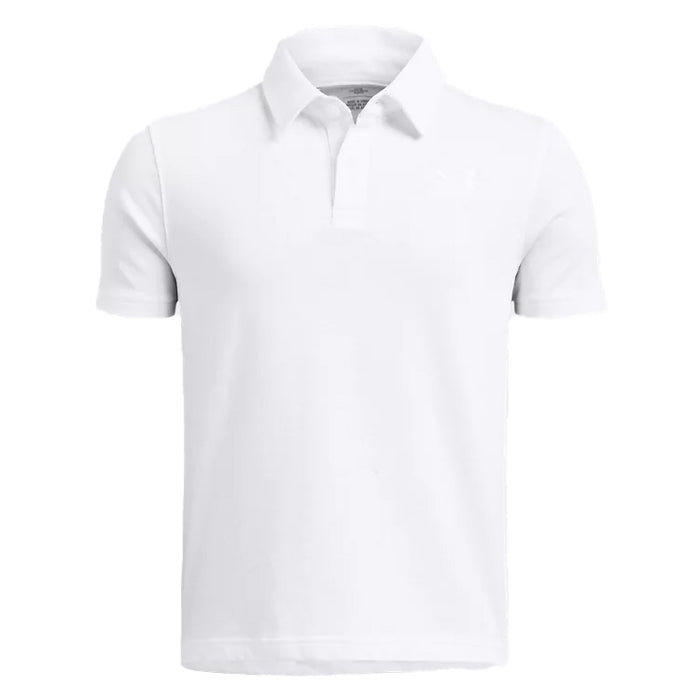 Under Armour Junior Boys Icon Polo - White/White