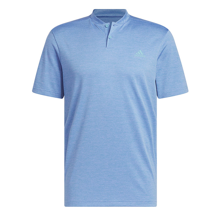 adidas Texture Stripe Golf Polo Shirt - Blue
