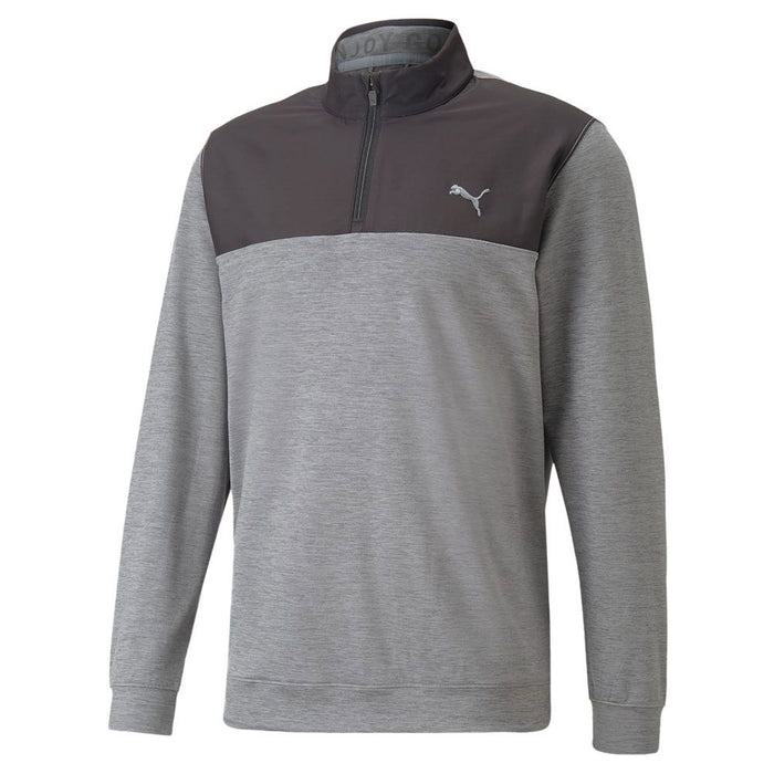 Puma Cloudspun Colourblock 1/4 Zip Golf Pullover - Grey
