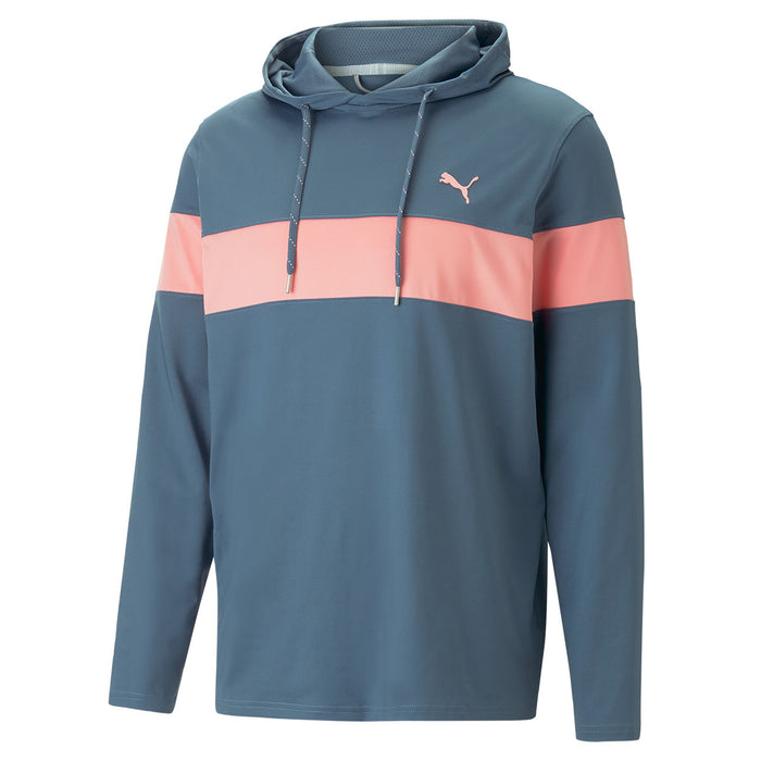 Puma Mattr Colourblock Golf Hoodie - Blue/Pink