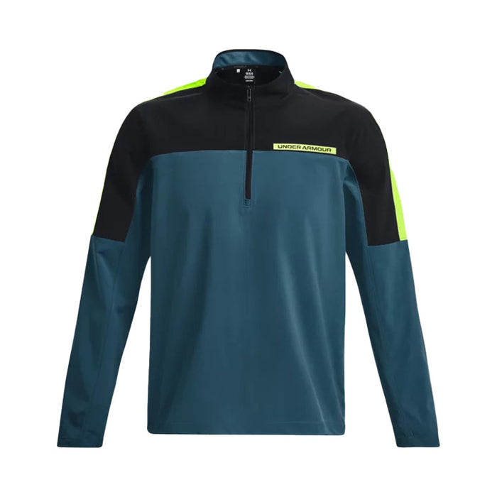 Under Armour Storm Windstrike Mens 1/2 Zip Golf Top - Static Blue