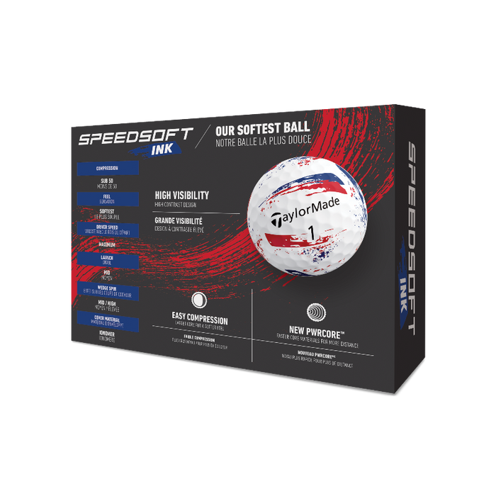 TaylorMade SpeedSoft Ink Golf Balls