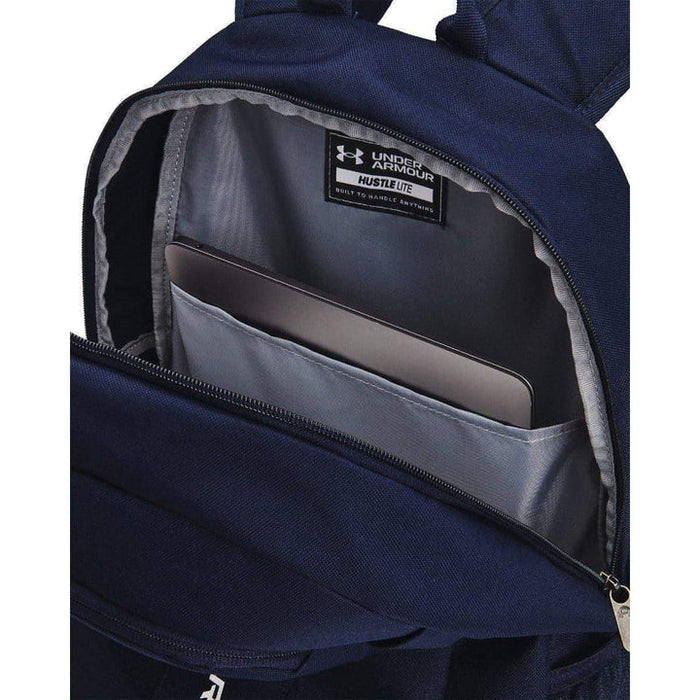 Under Armour Hustle Lite Golf Backpack - Midnight Navy / Silver