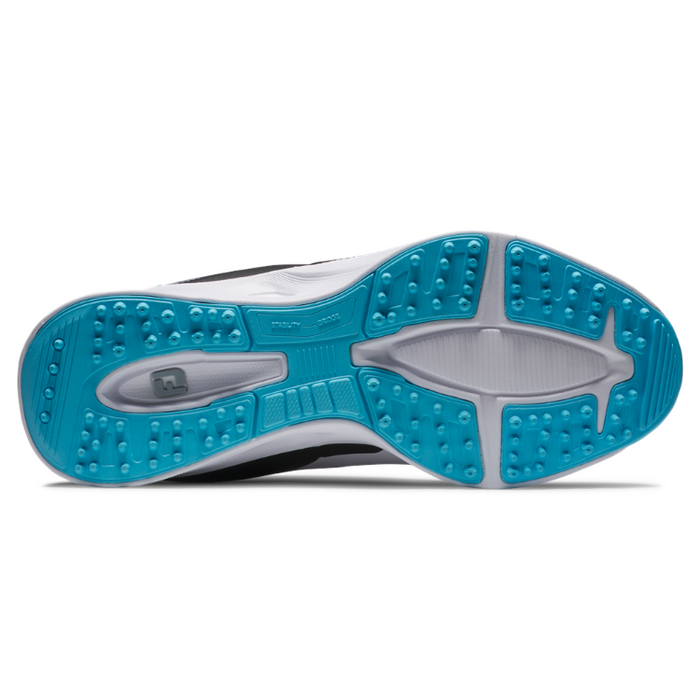 FootJoy Fuel Junior Golf Shoes - White/Black/Blue