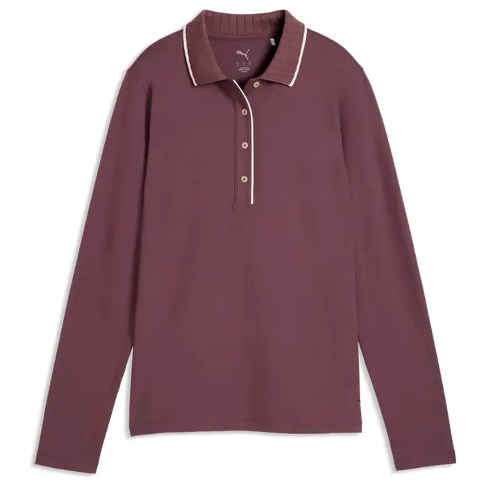 Puma Ladies Cloudspun Bridge Long Sleeve Ladies Golf Polo