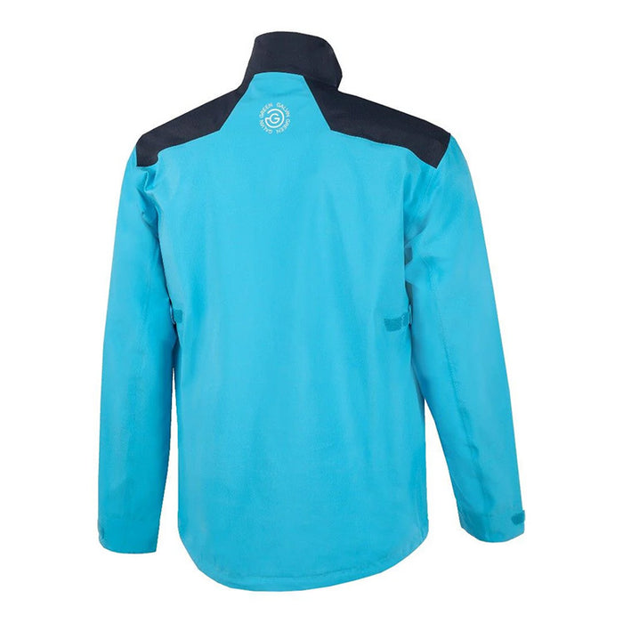 Galvin Green Ashford 1/2 Zip Waterproof Golf Jacket - Aqua/Navy/White