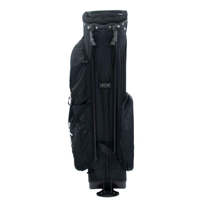 Ben Sayers DLX Golf Stand Bag - Black Back View 