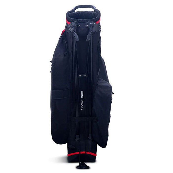 Big Max Aqua Seven G Waterproof Golf Stand Bag - Black Back View 
