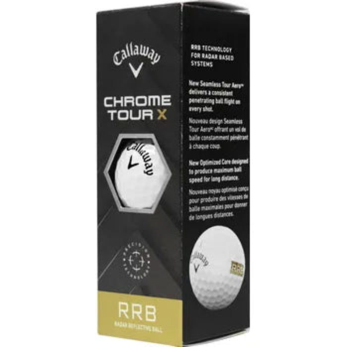 Callaway Golf Chrome Tour X Radar RB Golf Balls - White