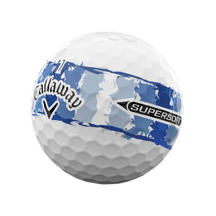 Callaway Super Soft Blue Stripe Golf Balls