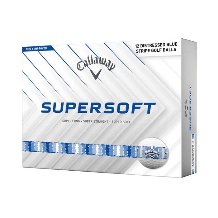 Callaway Super Soft Blue Stripe Golf Balls