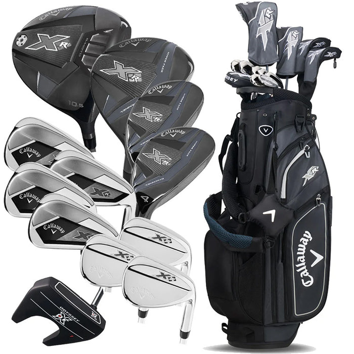 Callaway XR 13-Piece Stand Bag Package Set - Black/Silver - Steel