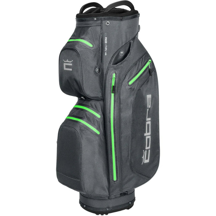 Cobra Ultradry Pro Waterproof Golf Cart Bag - Quiet Shade/Green Gecko
