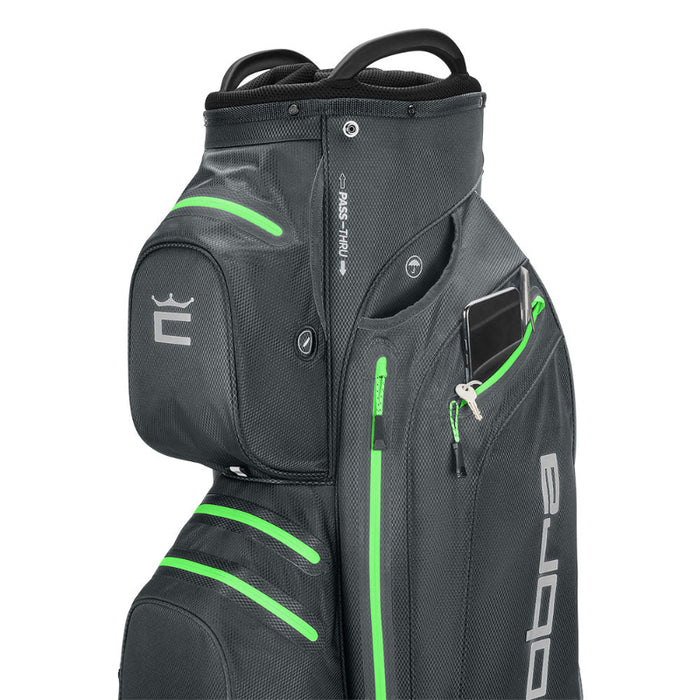 Cobra Ultradry Pro Waterproof Golf Cart Bag - Quiet Shade/Green Gecko