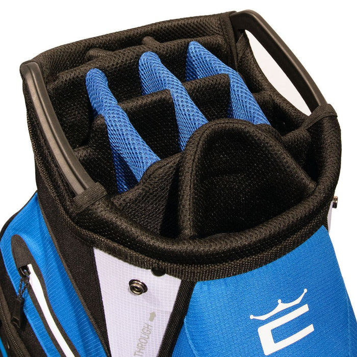 Cobra Signature Golf Cart Bag - Electric Blue Divider View 