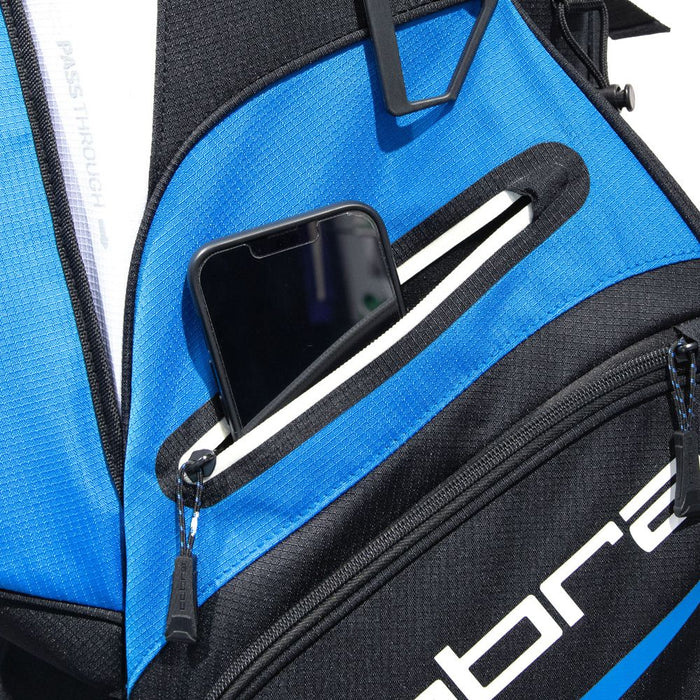 Cobra Signature Golf Cart Bag - Electric Blue Pocket View 