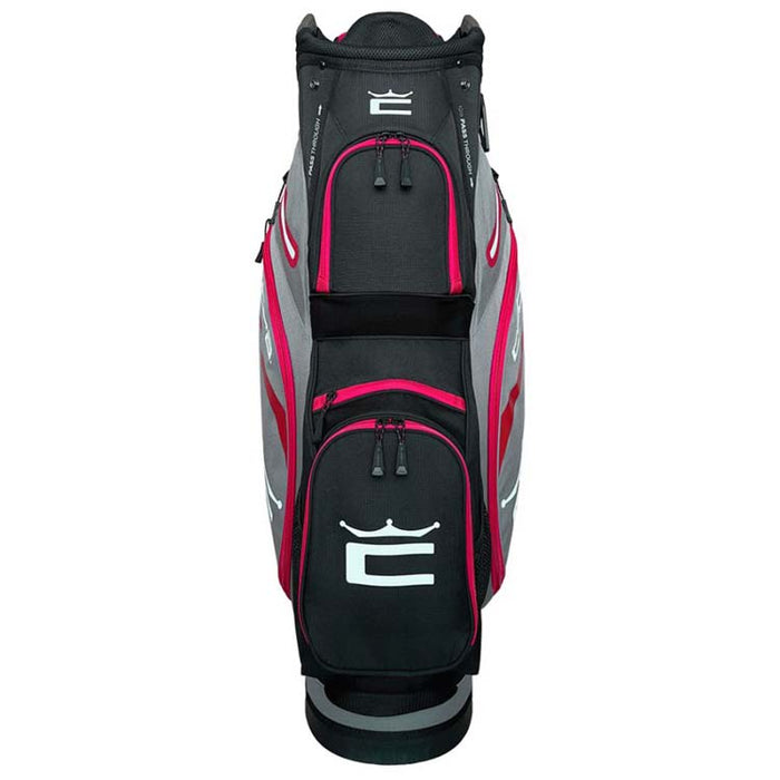 Cobra Signature Golf Cart Bag - Red Front View 