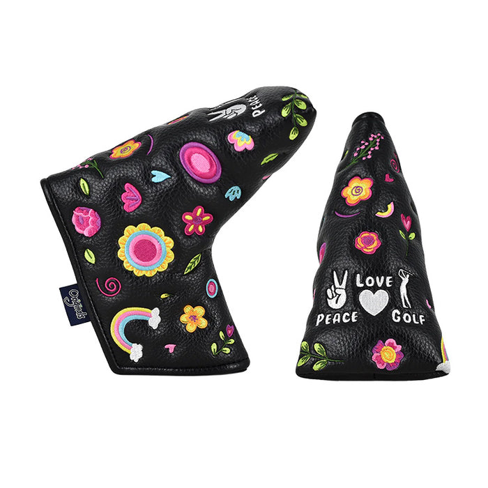 Peace, Love & Golf Blade Putter Headcover