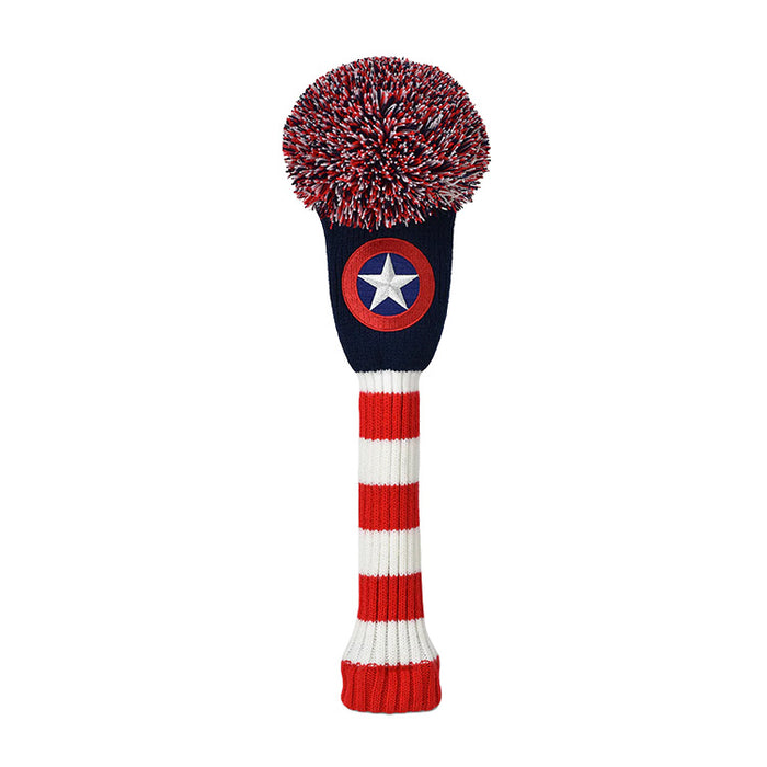 Captain USA Pom Pom Fairway Headcover