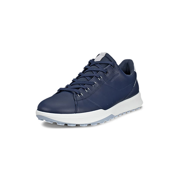 ECCO Golf Street Vibe Leather Waterproof Golf Shoes - Blue Front View 