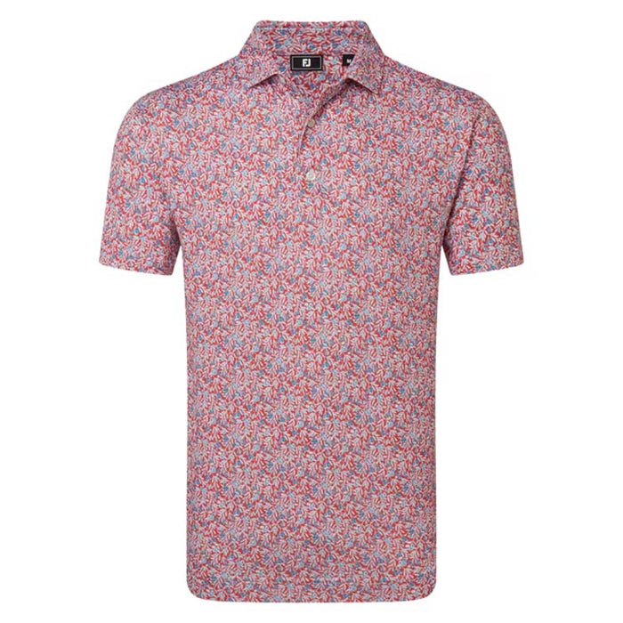 Footjoy Meadow Print Lisle Golf Polo