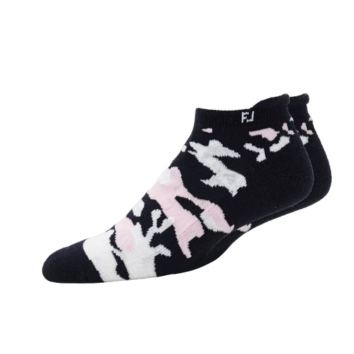 FootJoy ProDry Lightweight Roll-Tab Ladies Golf Socks Navy Camo